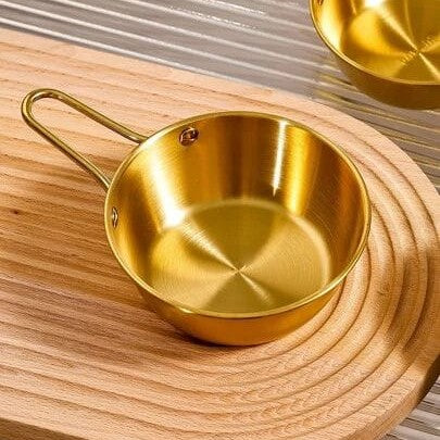 Mini Golden Stainless Steel Sauce Pan – Multipurpose Milk & Cooking Pot
