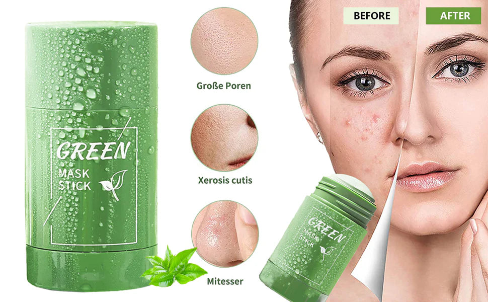 Magic Green Tea Cleansing Stick Mask – Oil Control & Deep Pore Care